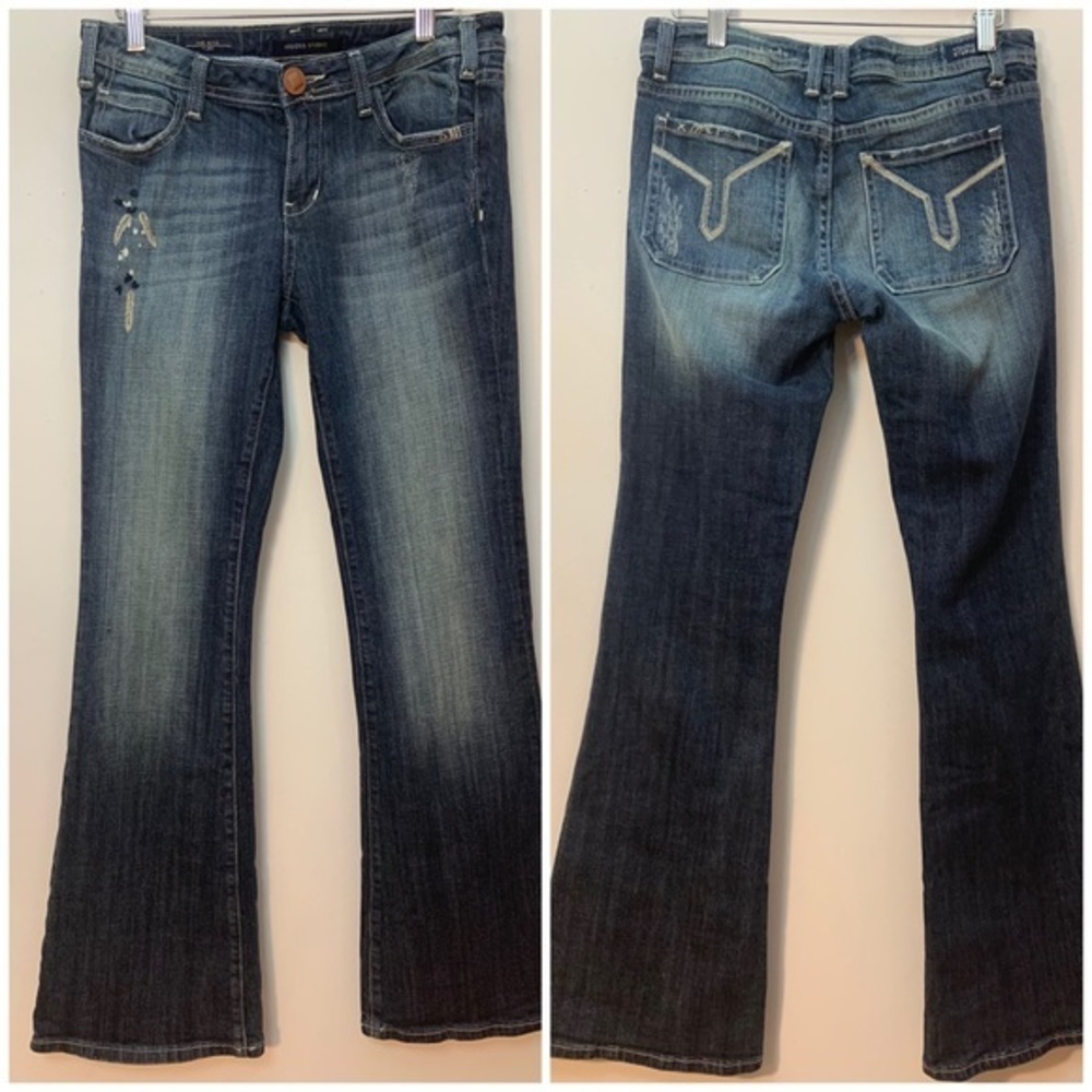 Vigoss Studios The Ritz Flare Blue Denim Jeans